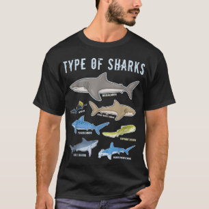 Haiart 6 Haifischkreaturen Niedlicher Hai T-Shirt