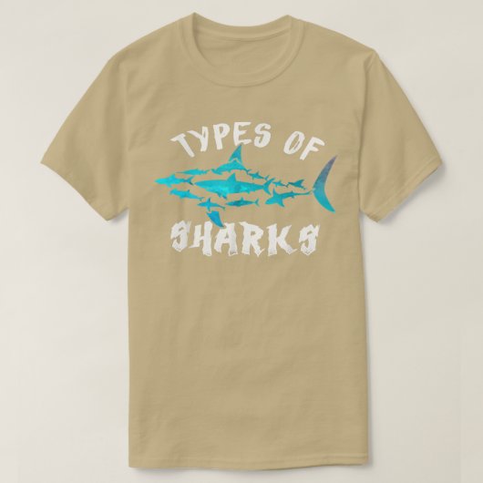 Haiarten Meeresbiologie-T-Shirts Bildung Oc T-Shirt (Design vorne)