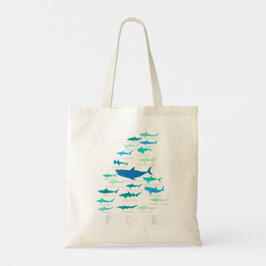 Haiarten Megalodon Weißer Nursehai Tragetasche (Rückseite)