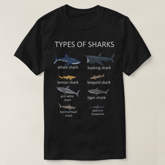 Haiarten T-Shirt (Design vorne)