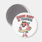 Haibaby in der Ausbildung | Kinder Magnet (Vorderseite/Rückseite)