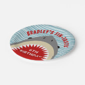 Haibeiß jedes Alter Geburtstagspartikelplatte Pappteller (Schrägansicht)