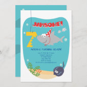 Haibeiß Siebter Geburtstag Einladung (Vorne/Hinten)