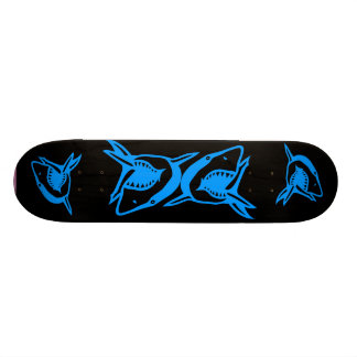 Haiblau UND SCHWARZE Skateboarddecke Skateboard