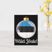 Haid Joule Merry Christmas Estonian Häid Jõule Karte (Gelbe Blume)