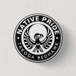 Haida Adler Rabe Donnervogel Nordwest Columbia Button