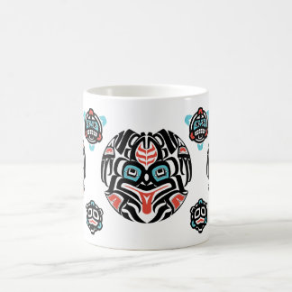 Haida-ähnlicher Frosch, gedämpfte Farben - Kaffeetasse
