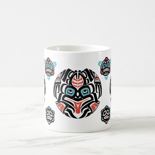 Haida-ähnlicher Frosch, gedämpfte Farben - Kaffeetasse (Mittel)