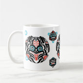 Haida-ähnlicher Frosch, gedämpfte Farben - Kaffeetasse (Links)