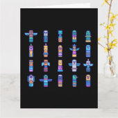 Haida Animals Indianerstolz Karte (Gelbe Blume)