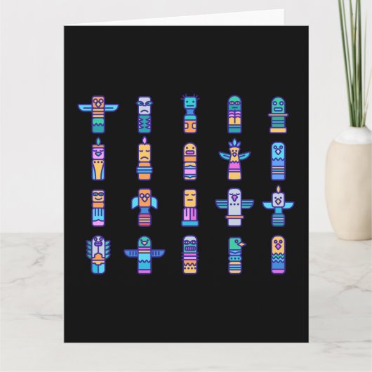 Haida Animals Indianerstolz Karte (Vorderseite)