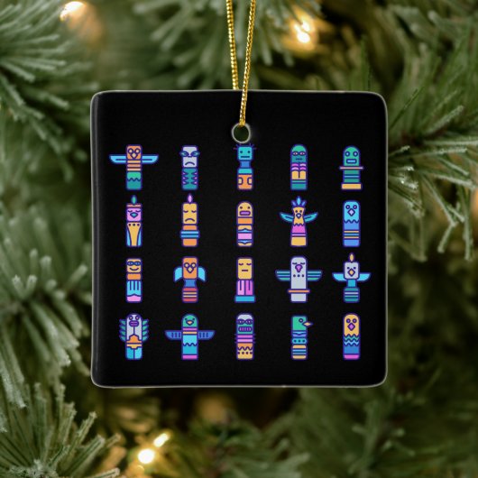 Haida Animals Indianerstolz Keramikornament (Baum)