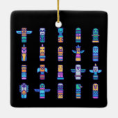 Haida Animals Indianerstolz Keramikornament (Rückseite)