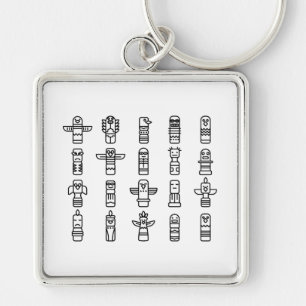 Haida Animals Native Amerikanischen Ureinwohners H Schlüsselanhänger