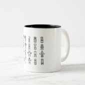 Haida Animals Native Amerikanischen Ureinwohners H Zweifarbige Tasse (VorderseiteRechts)