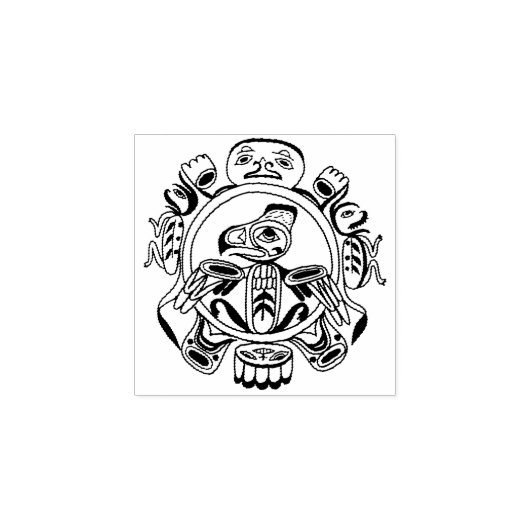 Haida art gummistempel (Prägung)