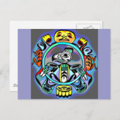 Haida Art Postkarte (Vorne/Hinten)