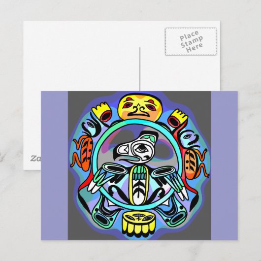 Haida Art Postkarte (Vorne/Hinten)