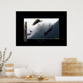 Haida Art-themed Raven, Eagle & Totem Pole Poster (Küche)