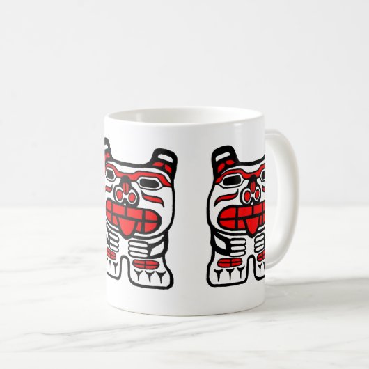 Haida Bear Kaffeetasse (VorderseiteRechts)