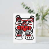 Haida Bear Postkarte (Stehend Vorderseite)