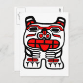 Haida Bear Postkarte (Vorne/Hinten)