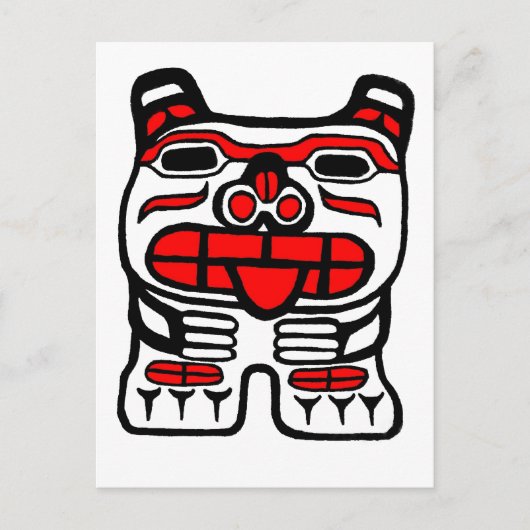 Haida Bear Postkarte (Vorderseite)