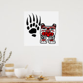 Haida Bear und Claw Poster (Küche)