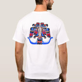Haida Double Thunderbird Native American Art T-Shirt (Rückseite)