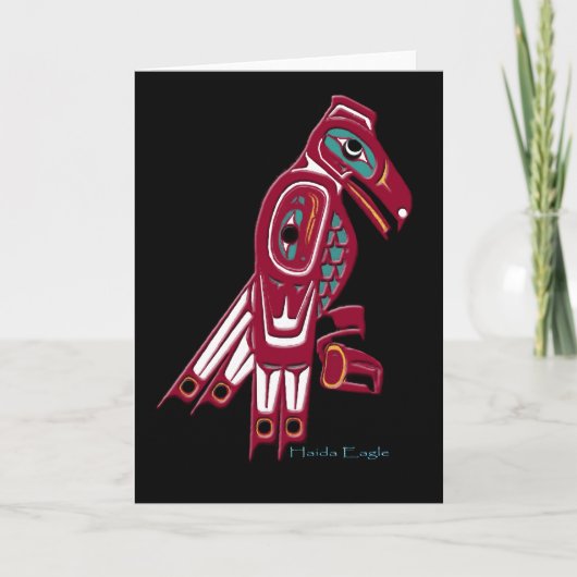 HAIDA EAGLE Collection Feiertagskarte (Vorderseite)