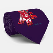 HAIDA EAGLE Fashion Neck Tie Krawatte (Gerollt)