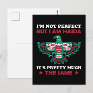 Haida Eagle Haida Nation Nation Native American Gi Postkarte
