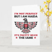 Haida Eagle Haida Nation Native Pride Geschenkidee Karte (Gelbe Blume)