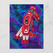 Haida Eagle Native American Wildlife Design Postkarte (Vorderseite)