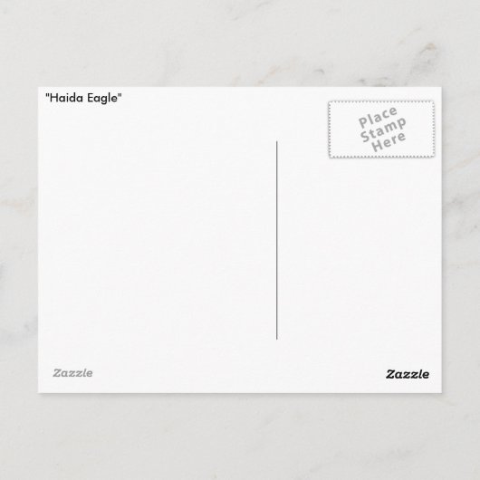 HAIDA EAGLE POSTCARD COLLECTION POSTKARTE (Rückseite)