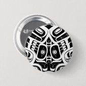 Haida Eagle Thunderbird Nordwestkolumbien Button (Vorne & Hinten)
