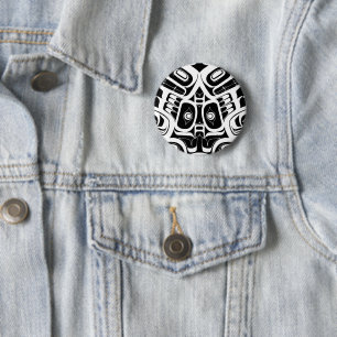 Haida Eagle Thunderbird Nordwestkolumbien Button