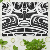 Haida Eagle Thunderbird Nordwestkolumbien Geschirrtuch (Gefaltet)