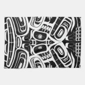 Haida Eagle Thunderbird Nordwestkolumbien Geschirrtuch (Horizontal)