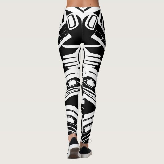 Haida Eagle Thunderbird Nordwestkolumbien Leggings (Rückseite)