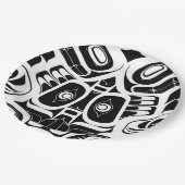 Haida Eagle Thunderbird Nordwestkolumbien Pappteller (Schrägansicht)