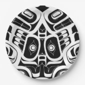 Haida Eagle Thunderbird Nordwestkolumbien Pappteller (Vorderseite)