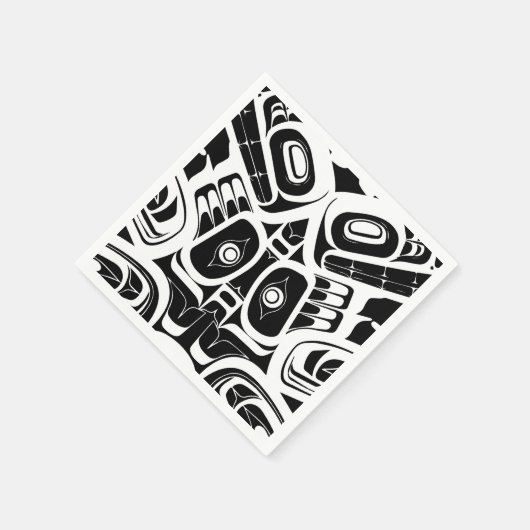 Haida Eagle Thunderbird Nordwestkolumbien Serviette (Ecke)