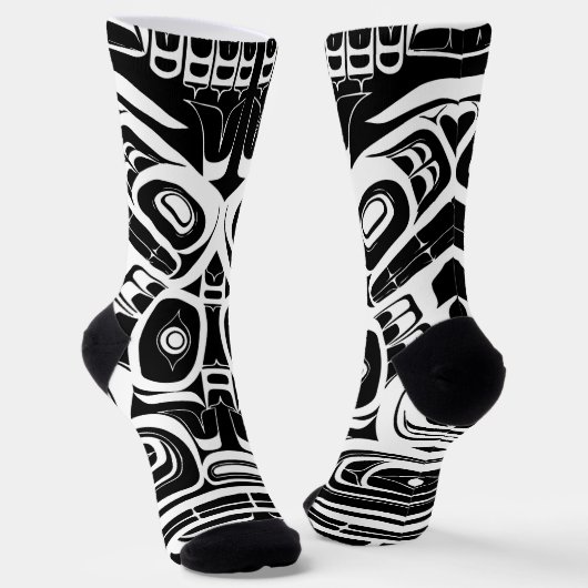 Haida Eagle Thunderbird Nordwestkolumbien Socken (Gewinkelt)