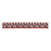 Haida Eagle Thunderbird Red Black Pattern Ripsband (Vorderseite)
