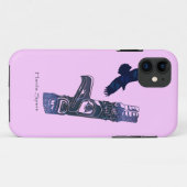 Haida Eagle & Totem Pole Kunst Case-Mate iPhone Hülle (Rückseite (Horizontal))
