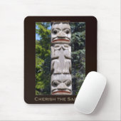 Haida First Nations Totem pole Mousepad (Mit Mouse)