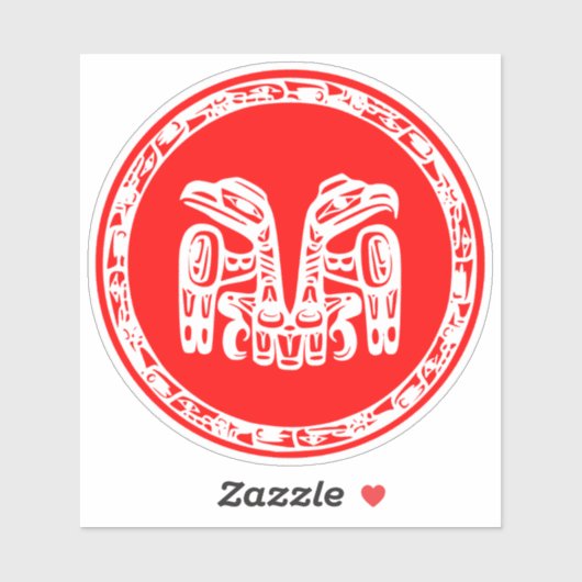 Haida-Flagge Aufkleber (Blatt)