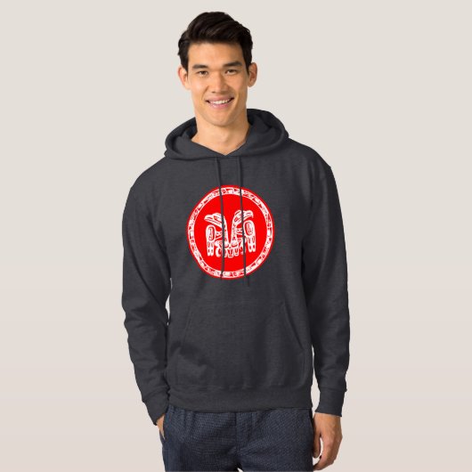 Haida-Flagge Hoodie (Vorne ganz)