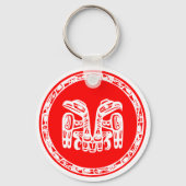 Haida-Flagge Schlüsselanhänger (Vorderseite)